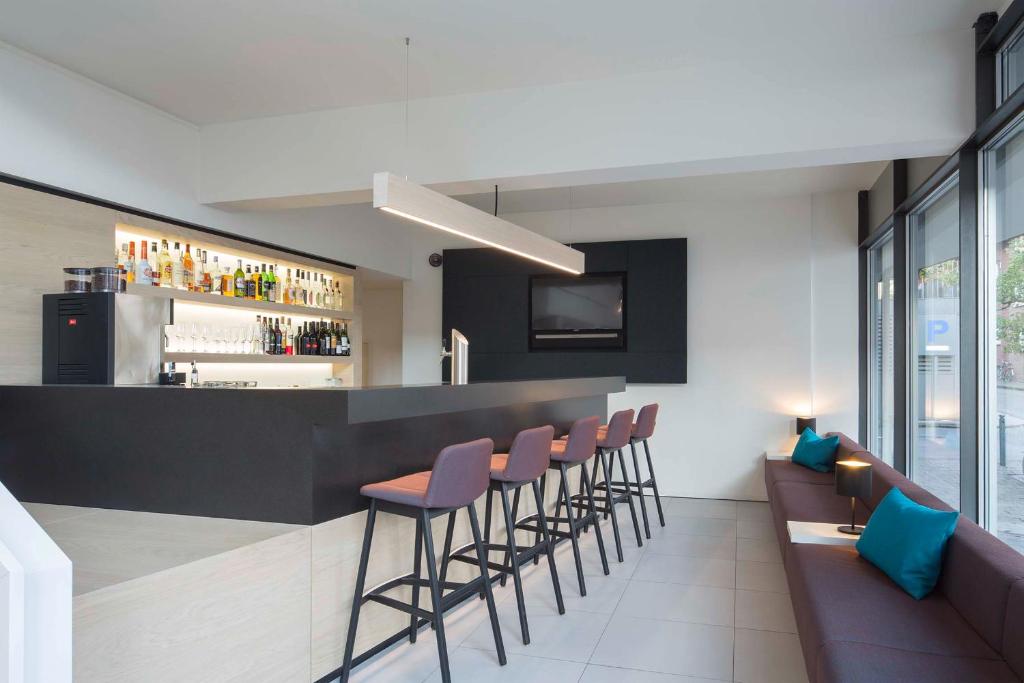 Kuchyň nebo kuchyňský kout v ubytování Stadthotel Münster