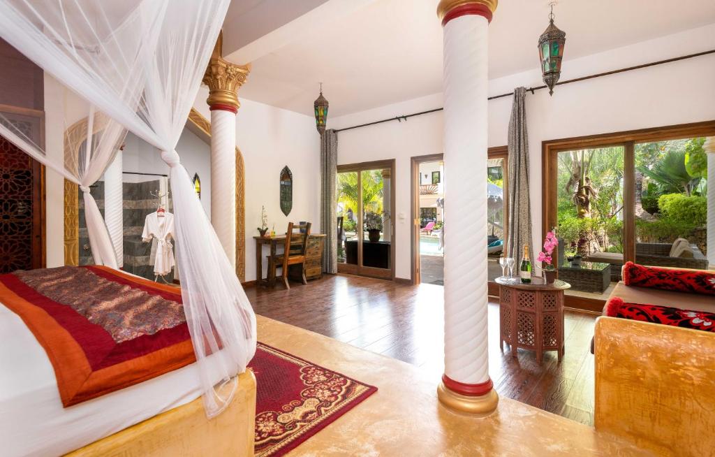 Posezení v ubytování Kibanda Natural Kendwa Villa