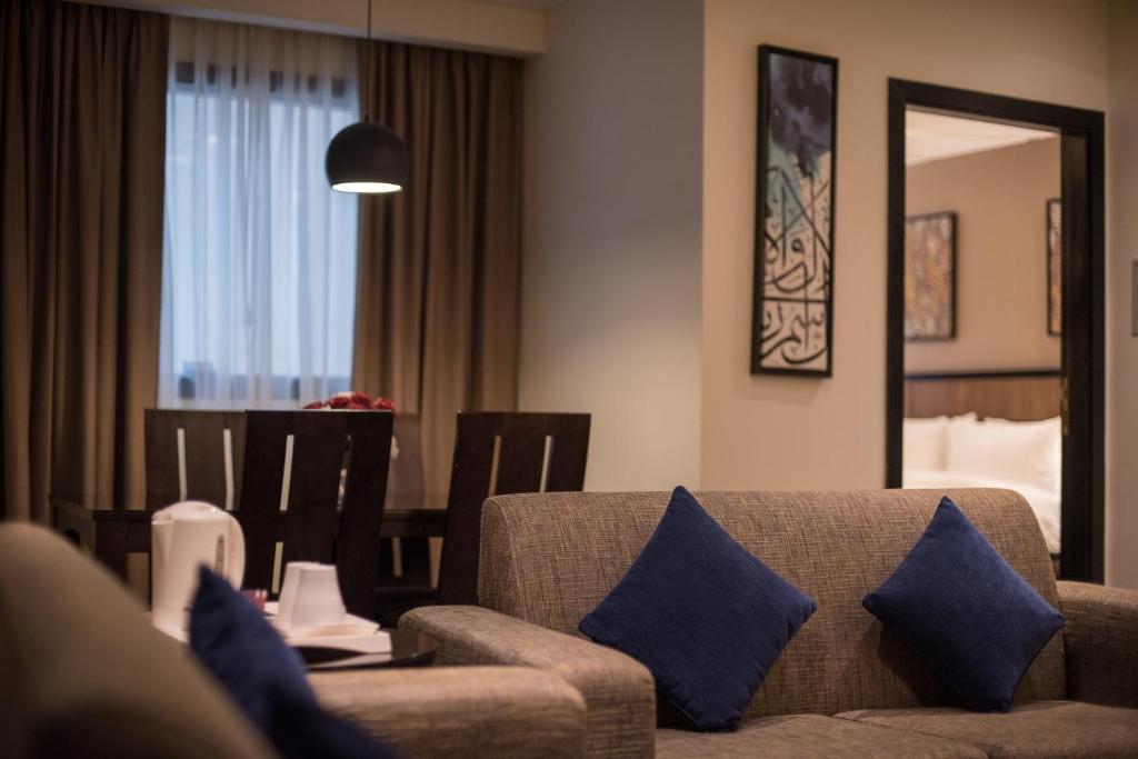 Posezení v ubytování Al Ghufran Safwah Hotel Makkah