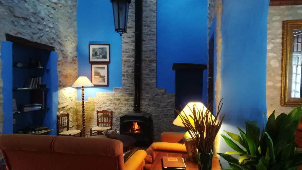 Posezení v ubytování Casa Gallinera