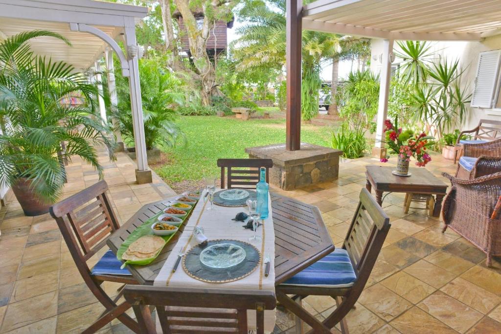 Zahrada ubytování Tree Lodge Mauritius