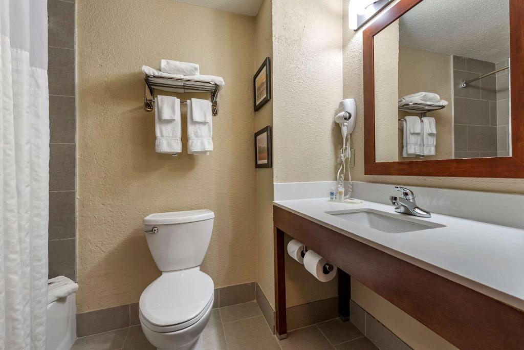 Koupelna v ubytování Comfort Inn