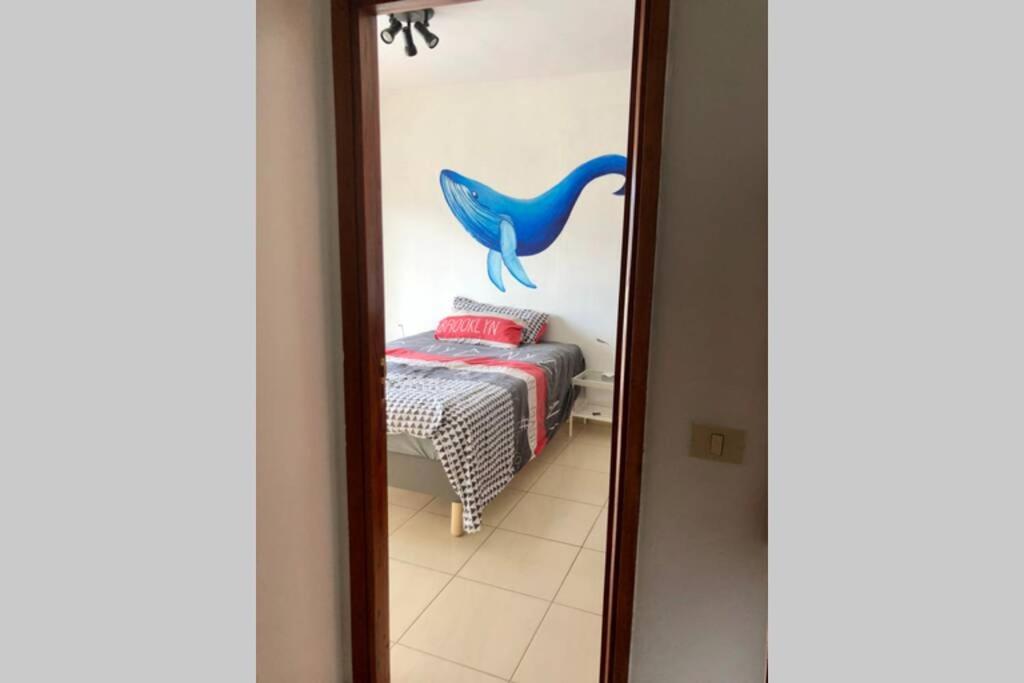 Posteľ alebo postele v izbe v ubytovaní Casa con piscina privada. Mirador de Humbolt.