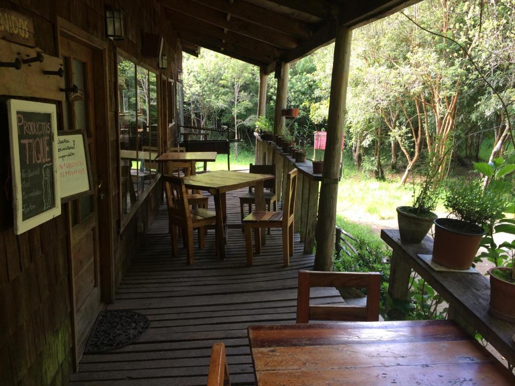 Zahrada ubytování Habitación en Rio Puelo