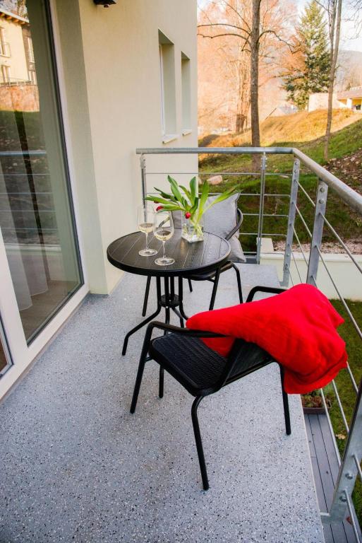 Balkón nebo terasa v ubytování Apartmán PMR