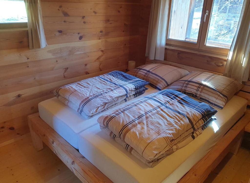 Posteľ alebo postele v izbe v ubytovaní Koanzhaus, Troadkasten