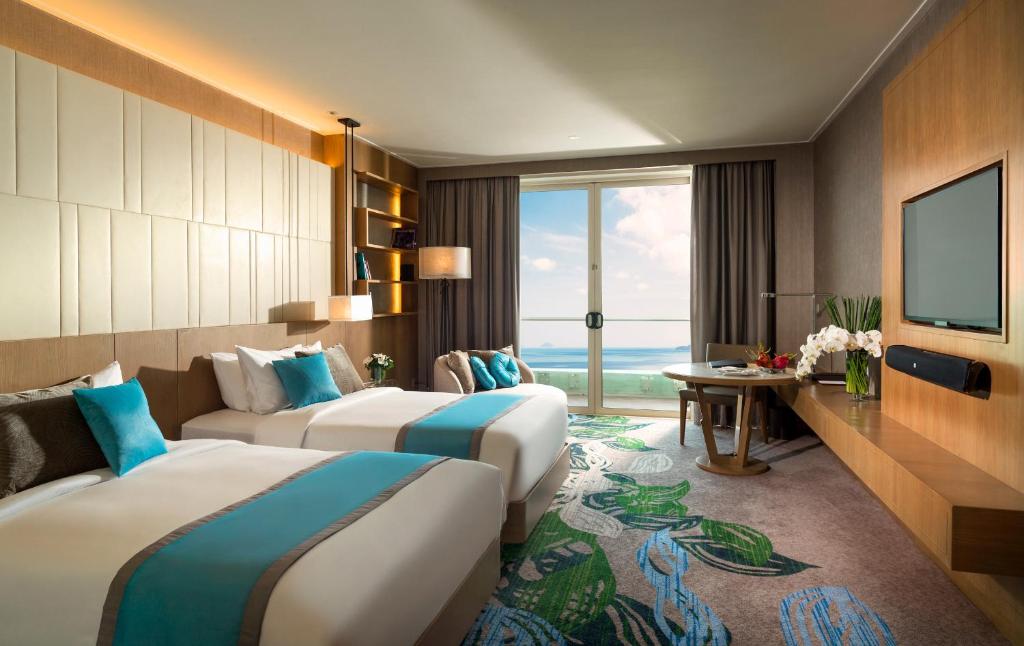 Phòng Cổ Điển 2 Giường Đơn Nhìn Ra Biển - Tầng Cao