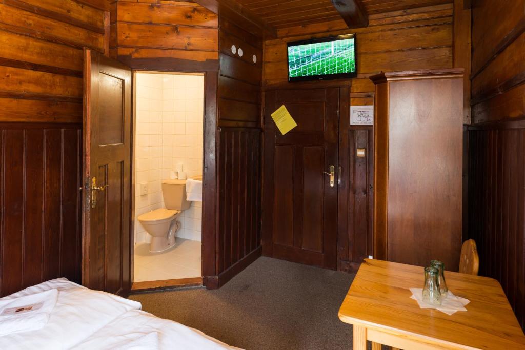 Koupelna v ubytování Hotel Diana