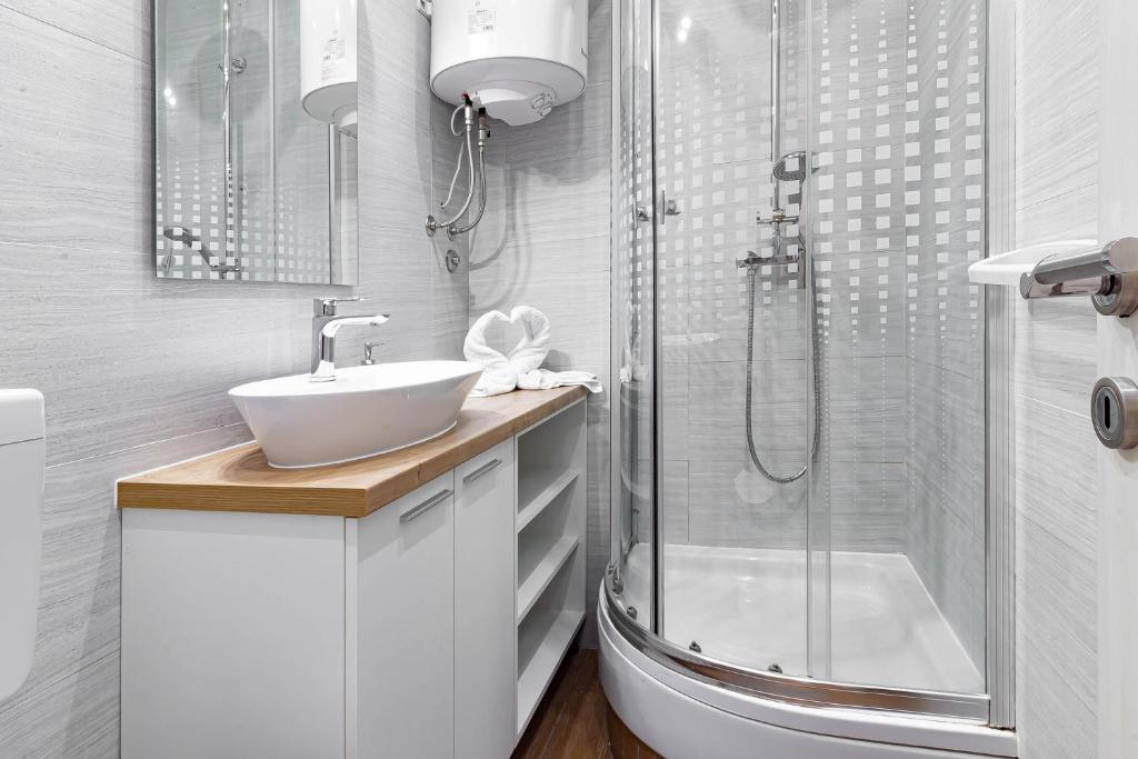 Kúpeľňa v ubytovaní Apartments Pomerio Rijeka East