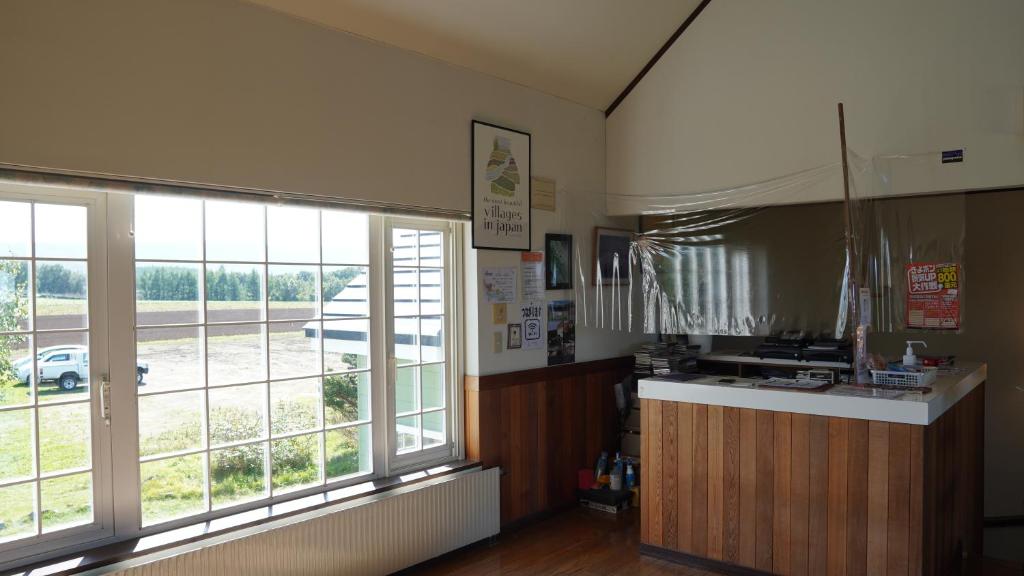 Kuchyň nebo kuchyňský kout v ubytování Kiyosato IHATOV Hostel