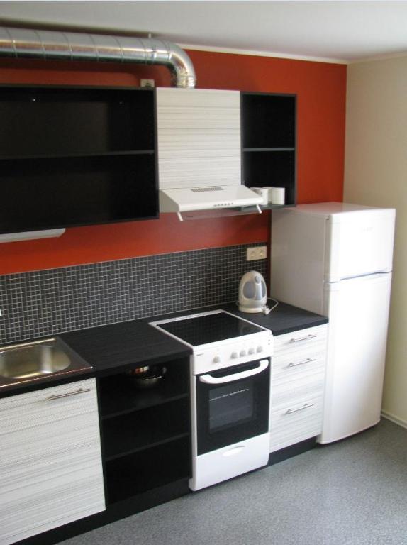 Kuchyň nebo kuchyňský kout v ubytování Hiiumaa Ametikooli Accommodation
