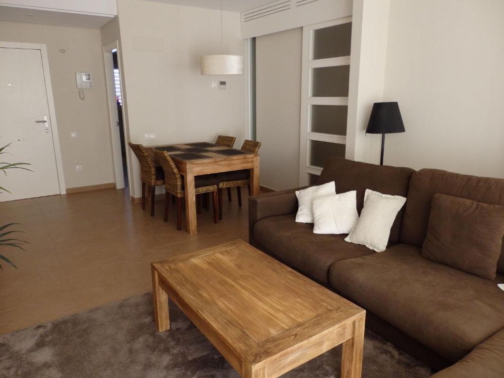 Posezení v ubytování Apartment in Pego near Montgó Nature Reserve