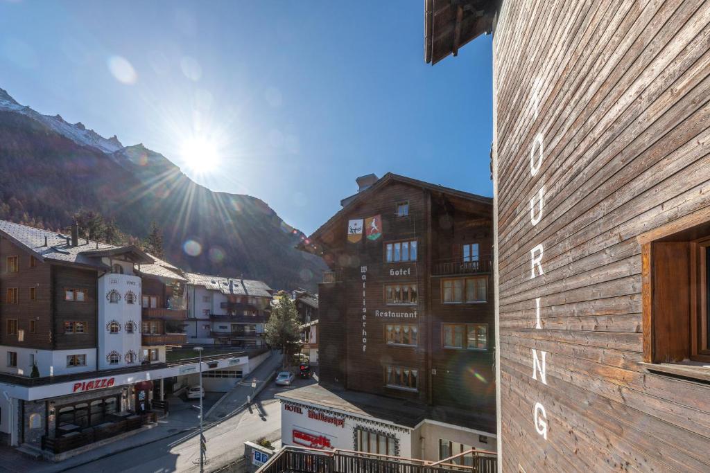 Nespecifikovaný výhled na hory nebo výhled na hory při pohledu z apartmánu