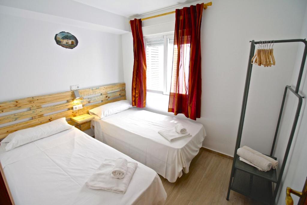 Posteľ alebo postele v izbe v ubytovaní Apartamento Benidorm II