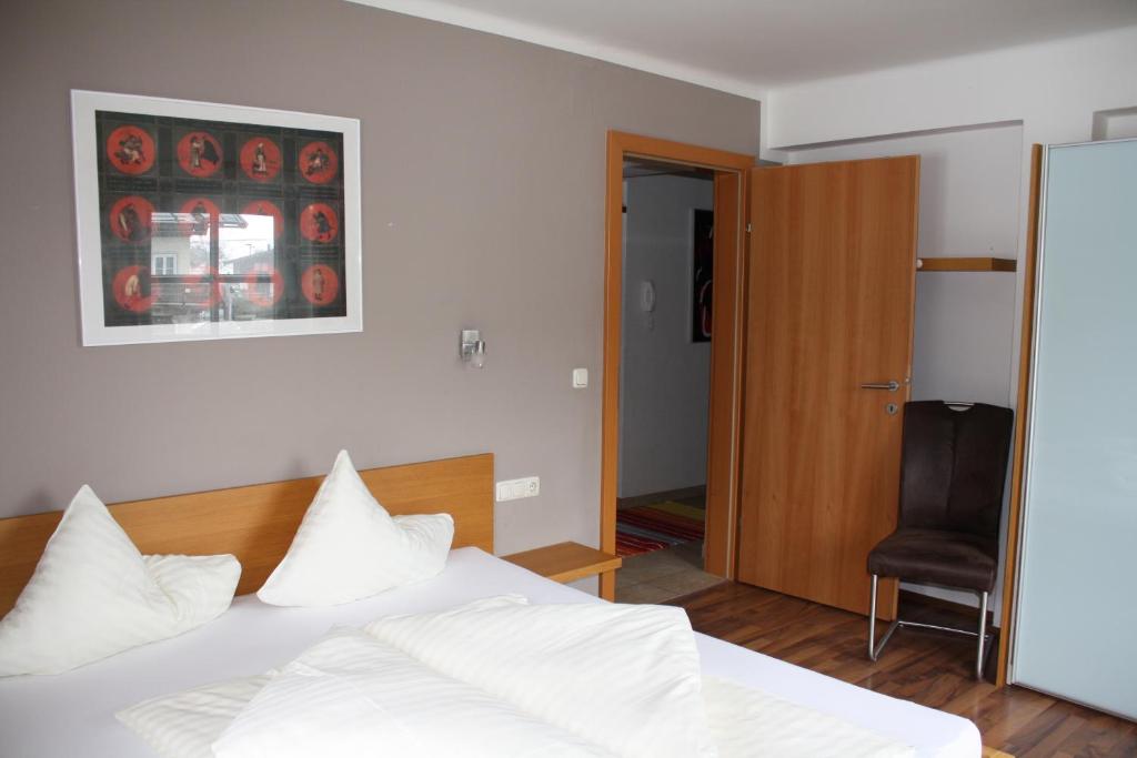 Posteľ alebo postele v izbe v ubytovaní Appartementhaus Bergblick