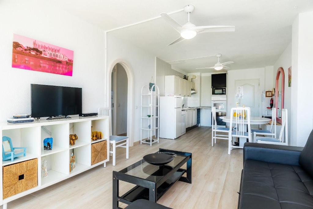 Kuchyň nebo kuchyňský kout v ubytování Apartamento Villa Cancun