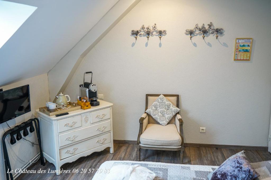 Le Château des Lumières de la Baie de Somme Chambre D'hôtes de Charme - Doppelzimmer