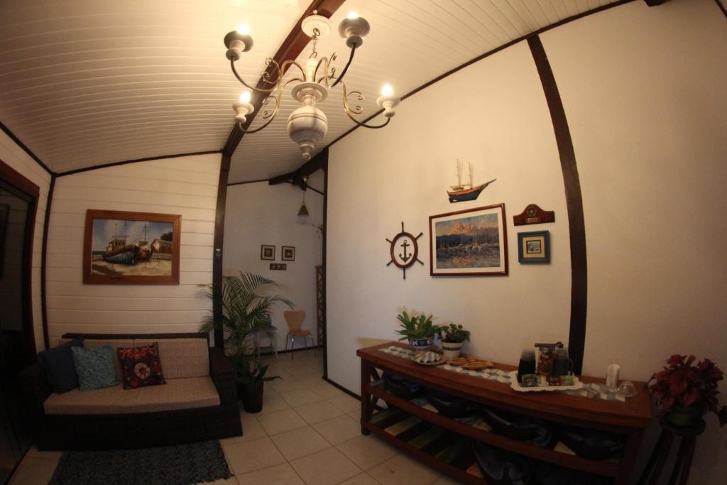 Uma área de estar em Pousada Bela Vista