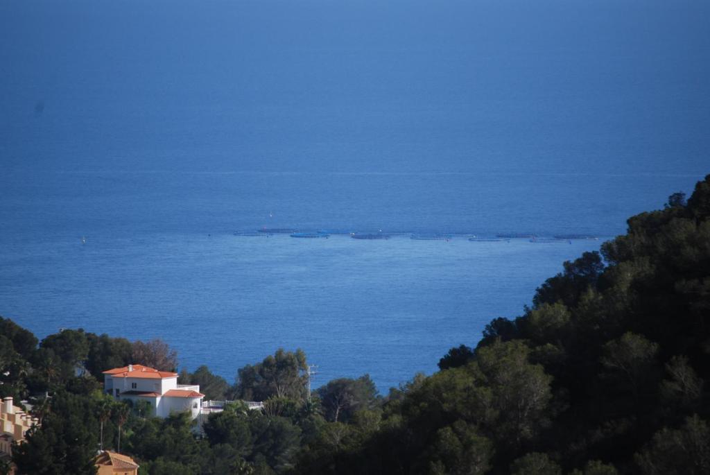 een uitzicht op een grote hoeveelheid water bij Vista Espléndida Jardines de Altea Hills in Altea