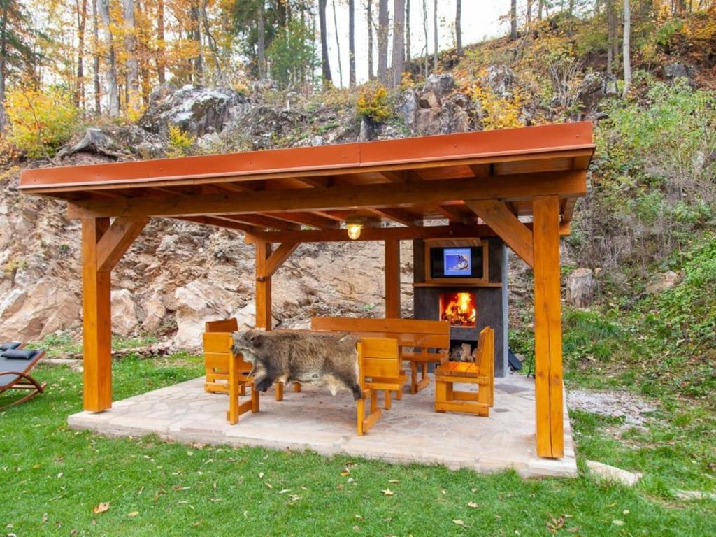 Fotografie z fotogalerie ubytování Luxury Chalet near Ski area v destinaci Mrklov