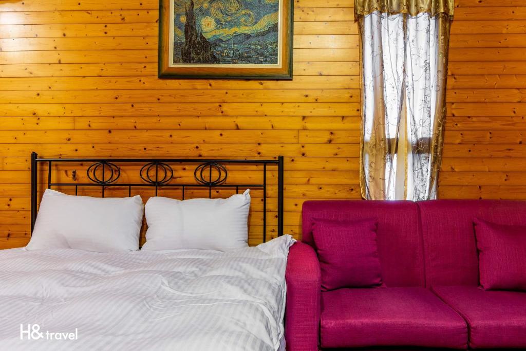 Postel nebo postele na pokoji v ubytování Water Villa
