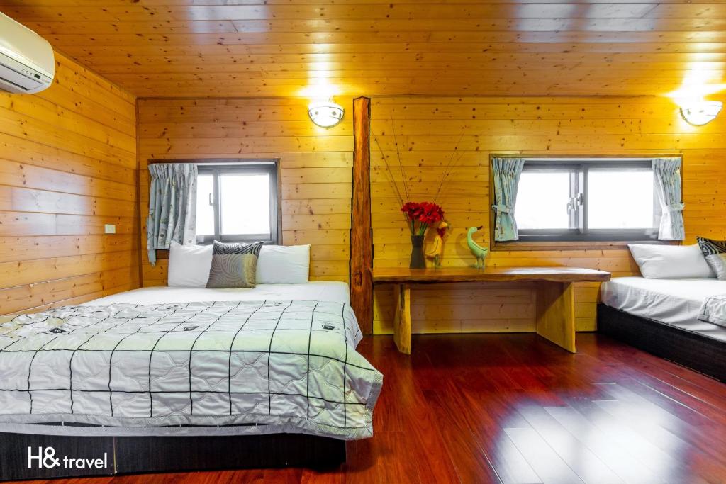 Postel nebo postele na pokoji v ubytování Water Villa