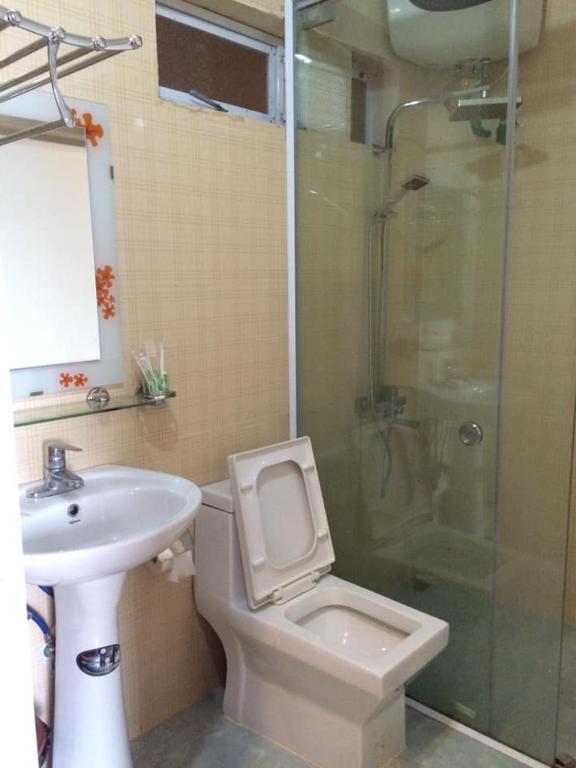 Koupelna v ubytování Ngan Nga Bac Ha Hotel