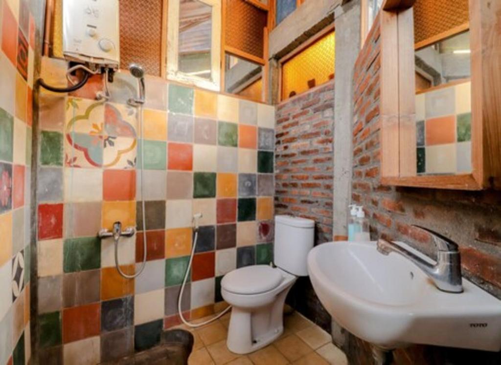Koupelna v ubytování Lorong Homestay