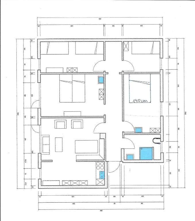 Plantegningen på apartment EFEU "mit stil & tradition"