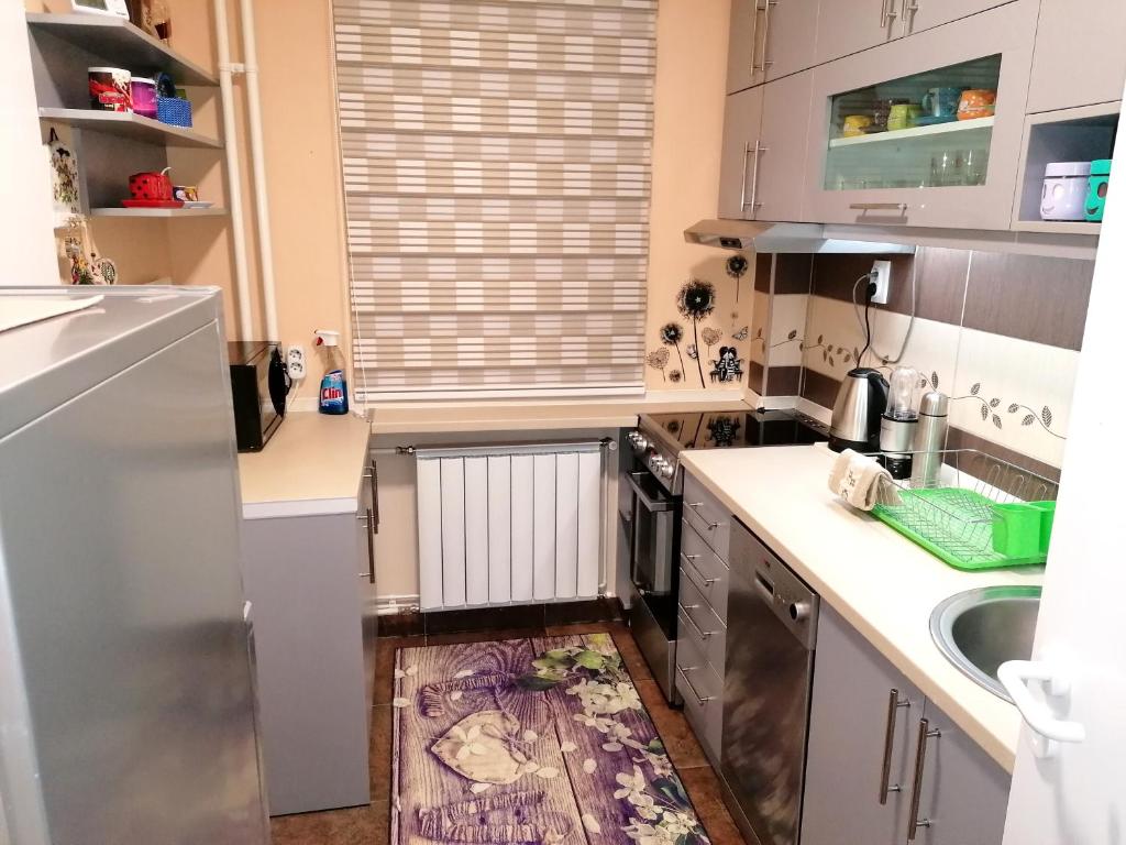 Kuchyň nebo kuchyňský kout v ubytování Apartman Aleksandar