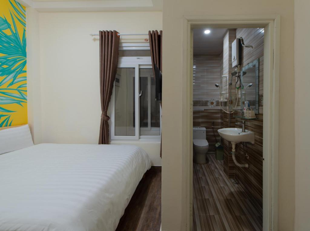 Moc Thach Hostel Dalat客房内的一张或多张床位