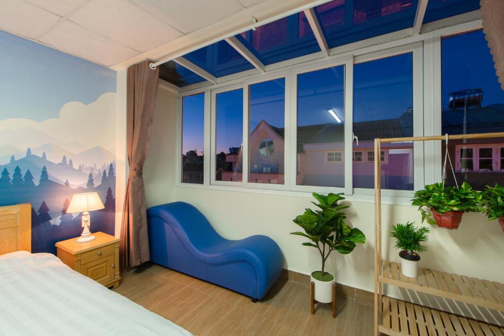 Moc Thach Hostel Dalat客房内的一张或多张床位