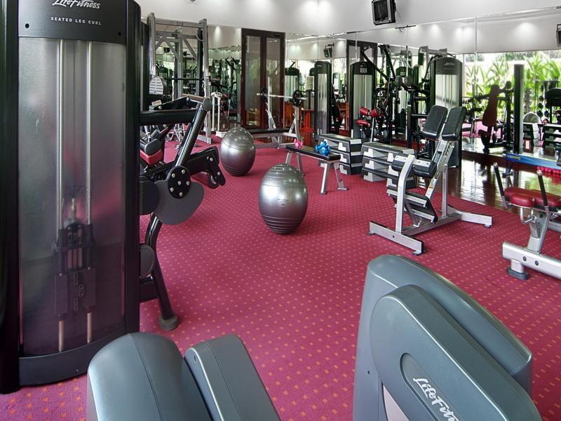 Fitness centrum a/nebo fitness zařízení v ubytování Le Dian Hotel