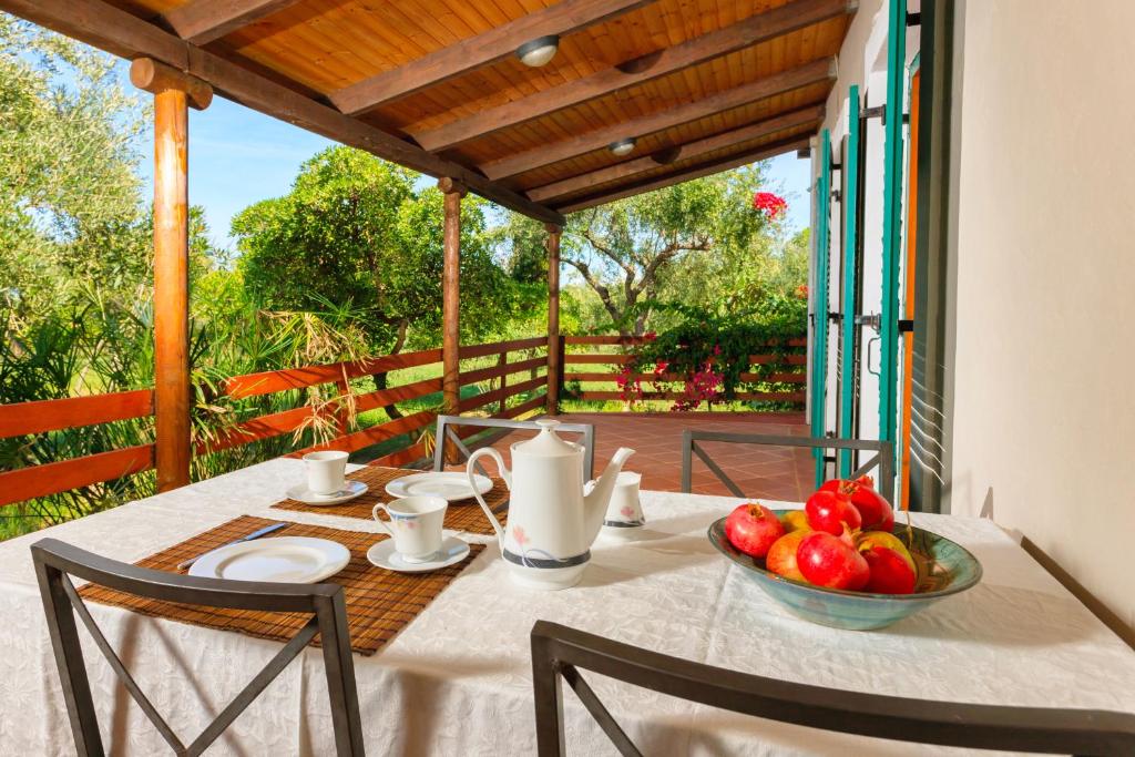 Balkon lub taras w obiekcie Lithies Organic Farm