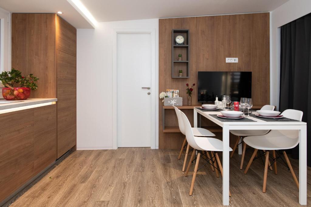 Kuchyň nebo kuchyňský kout v ubytování Authentic Camping Dalmatia