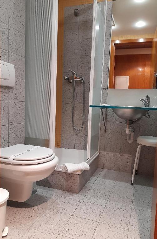 Koupelna v ubytování Hotel das Taipas