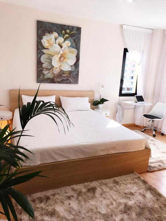 Posteľ alebo postele v izbe v ubytovaní Apartment VIParaiso