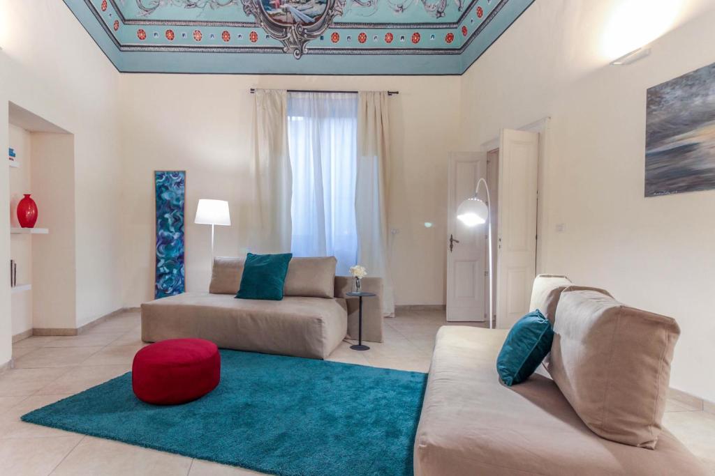 Гостиная зона в Dama Sicilian Luxury Home & SPA