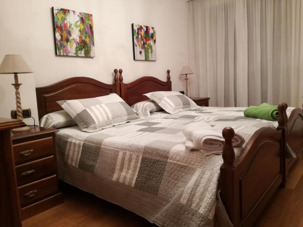 Postel nebo postele na pokoji v ubytování San Pedroko Bidea