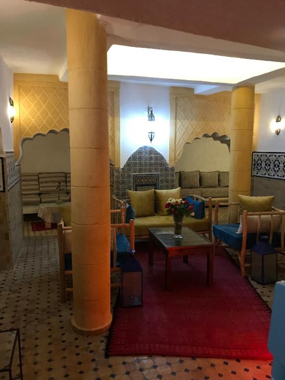 Posezení v ubytování Riad Etoile De Mogador