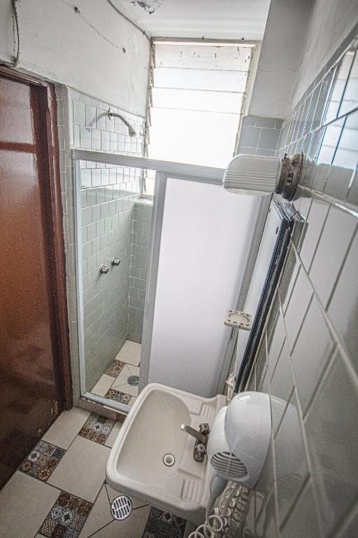 Koupelna v ubytování Hotel Palacio