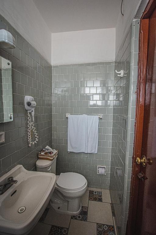Koupelna v ubytování Hotel Palacio