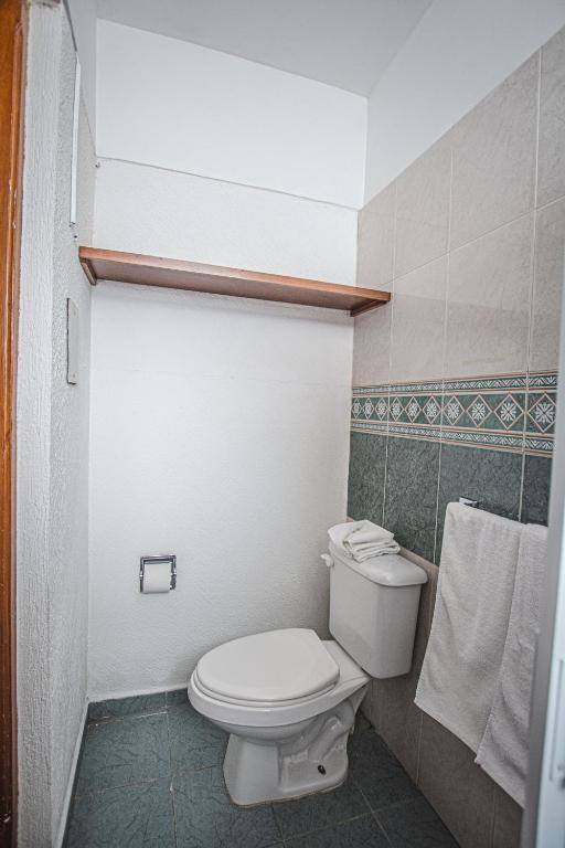 Koupelna v ubytování Hotel Palacio
