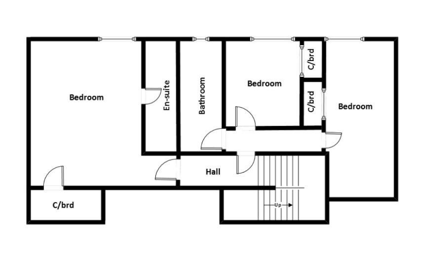 Půdorys ubytování Balcraig House