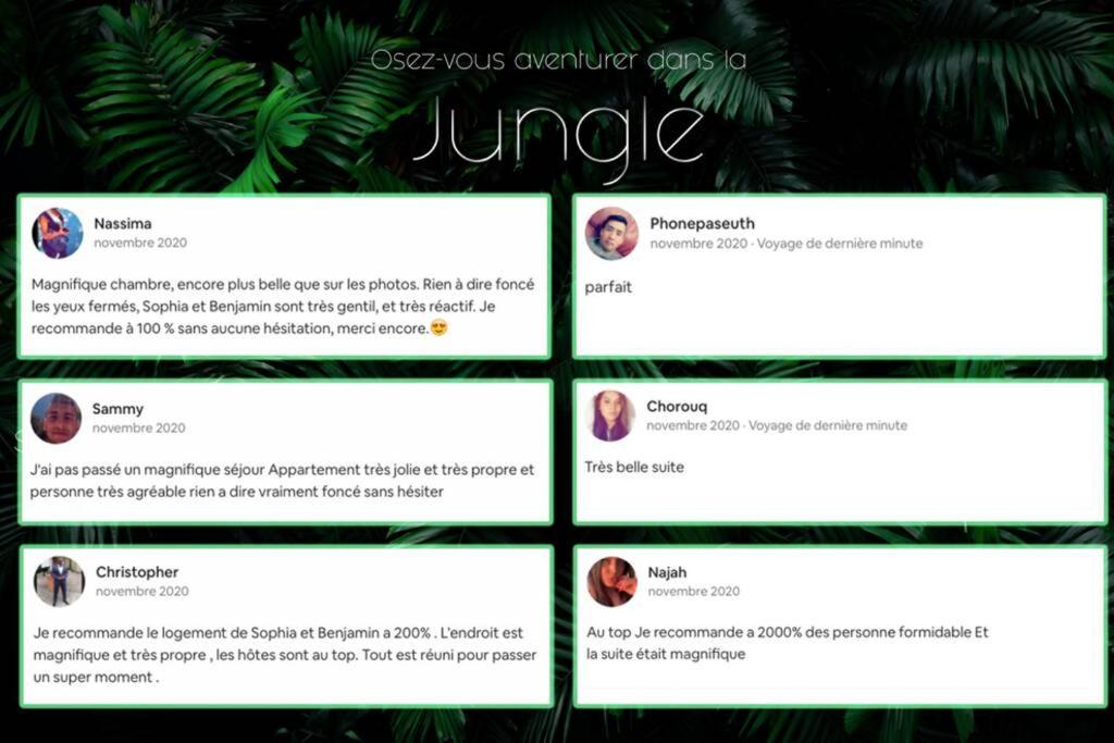 Fotografie z fotogalerie ubytování SECRET SUITE "Jungle" - Jacuzzi privatif - Gare RER C - Proche Paris v destinaci Brétigny-sur-Orge