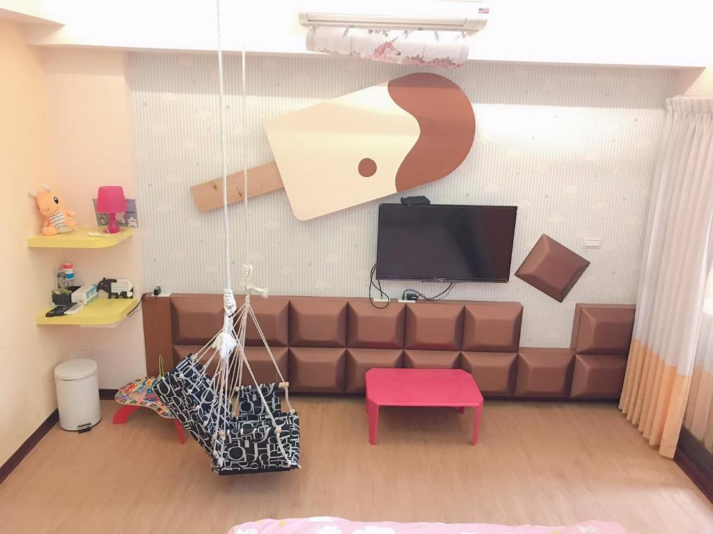 Ruang duduk di Funny Eggs Guest House