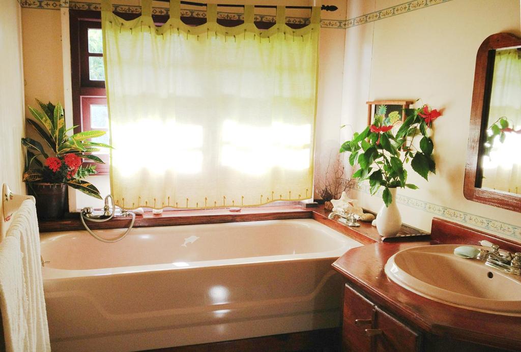 Koupelna v ubytování Creole house 2 bedrooms with garden Best View Rodney Bay 21