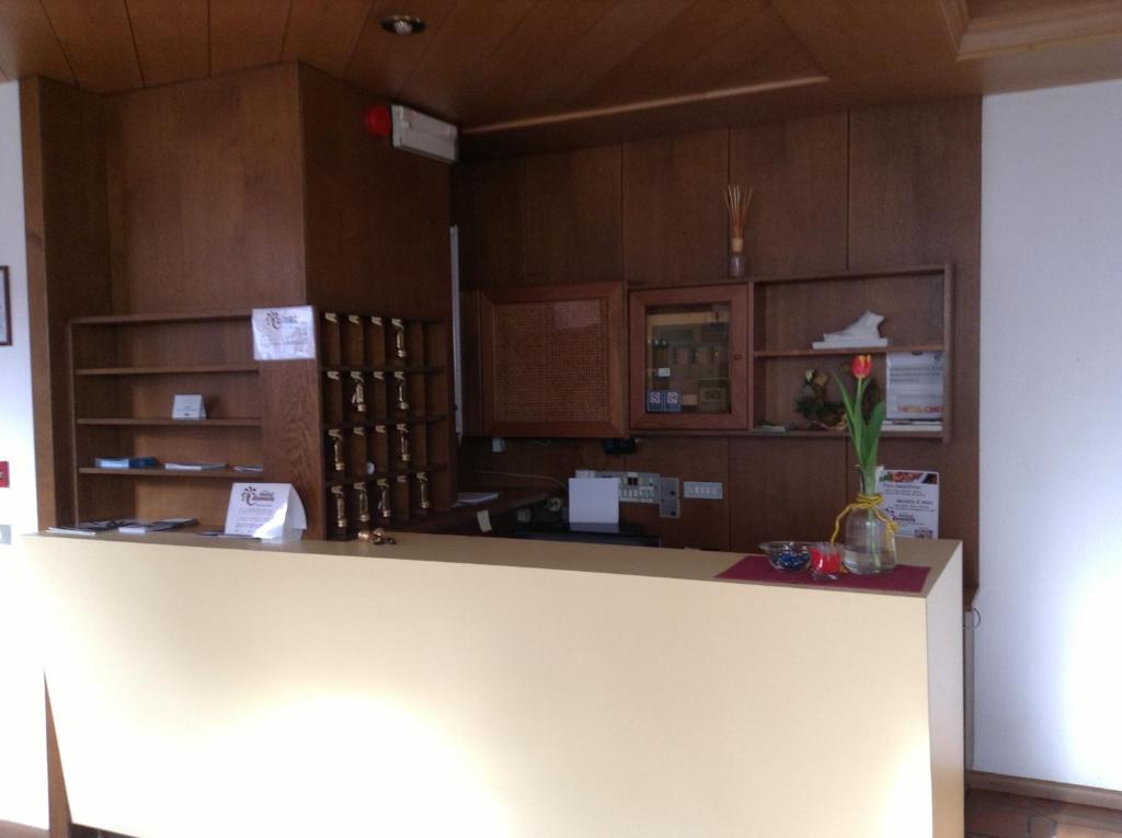 Kuchyň nebo kuchyňský kout v ubytování Hotel Daniela