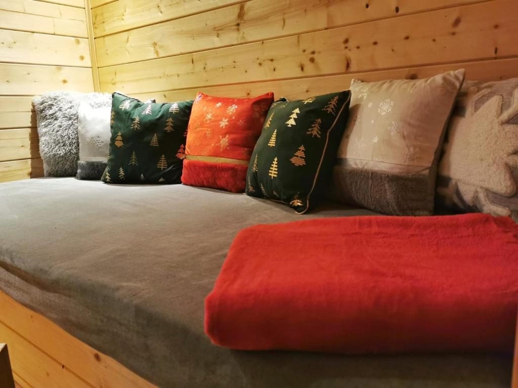 Postel nebo postele na pokoji v ubytování Apartament Zielone Okiennice