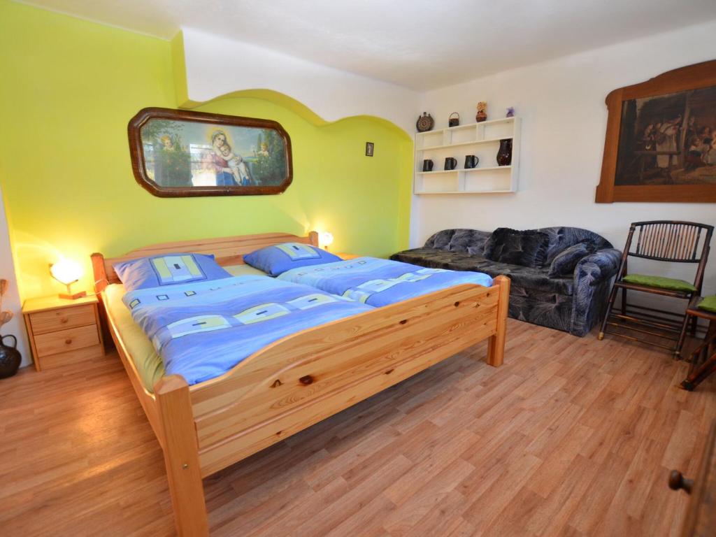 Postel nebo postele na pokoji v ubytování Villa near forest in Hlavice Czech Republic